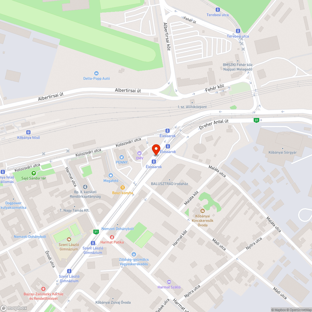 Sérült hulladékgyűjtő bejelentés helye