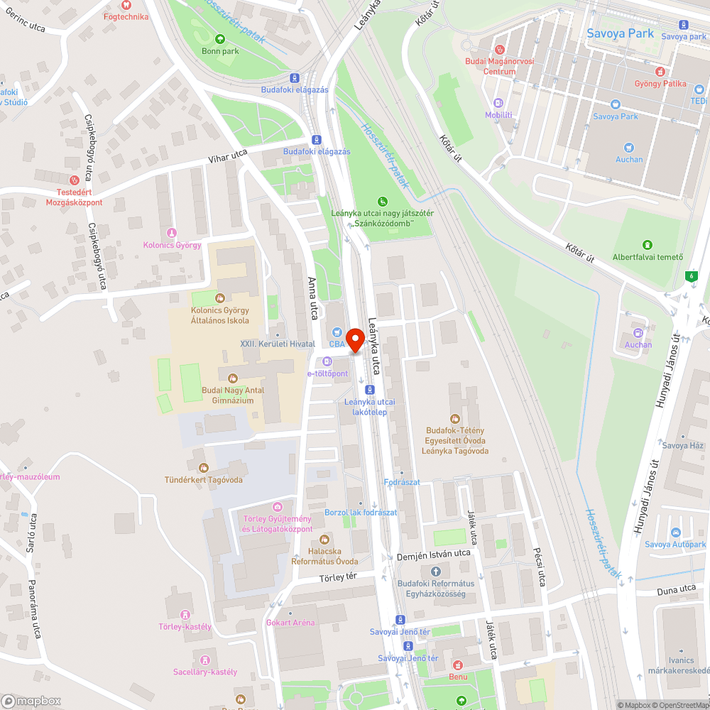 Ferde tábla bejelentés helye