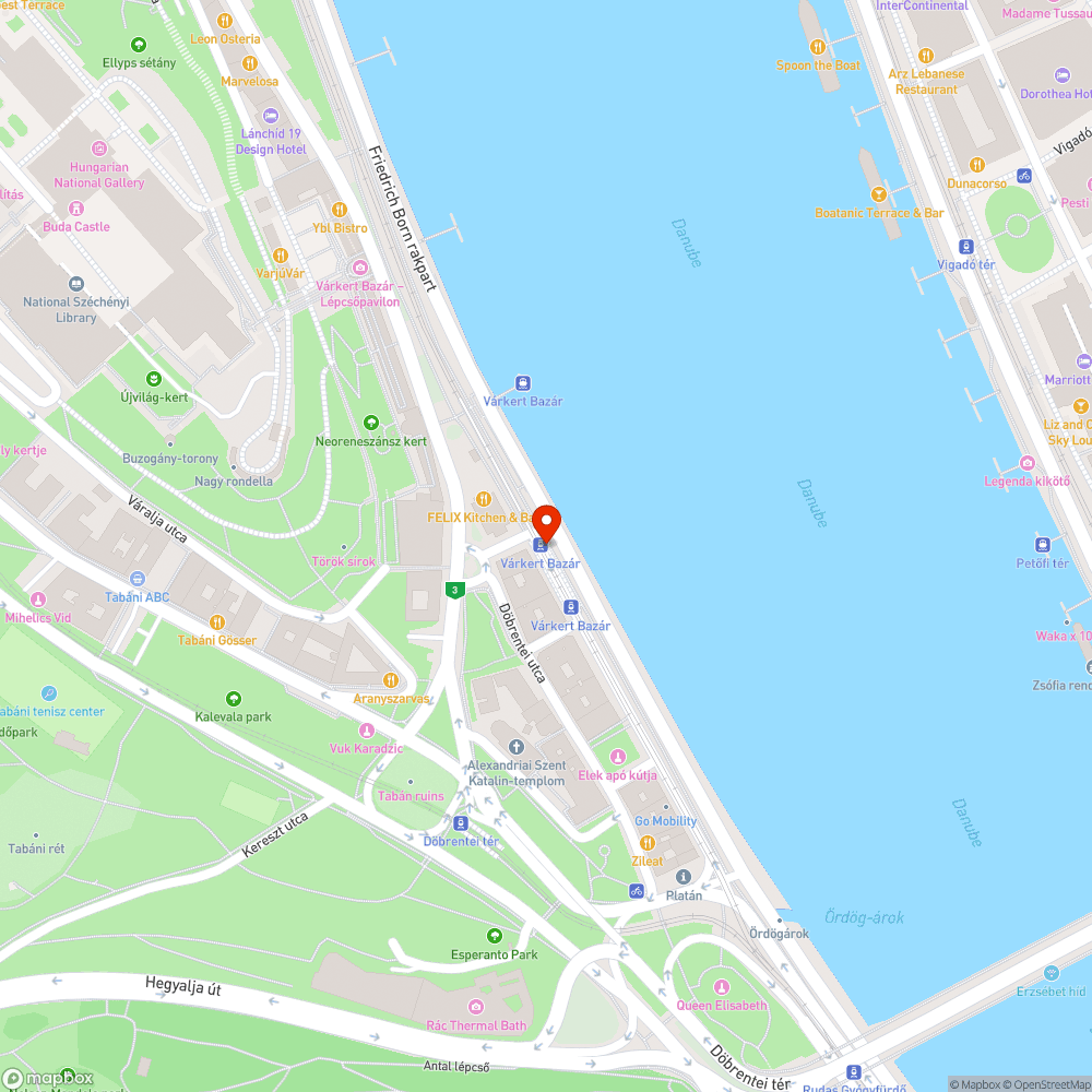 Graffiti a Várkert Bazár villamosmegállónál bejelentés helye