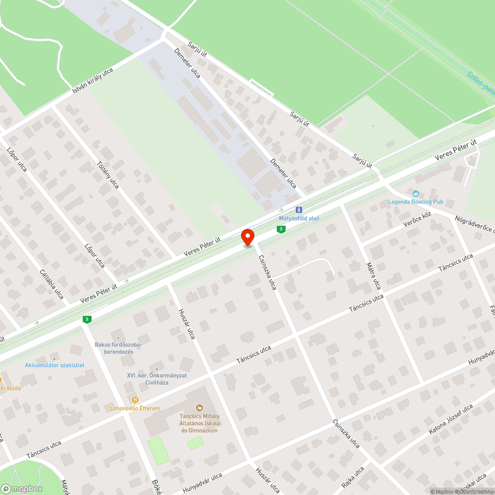 Kopott pad bejelentés helye