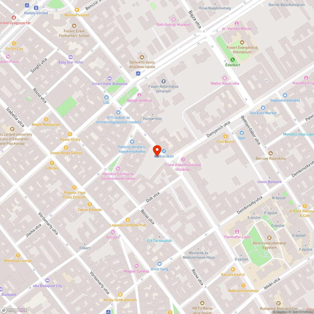 Járdán parkoló autók a Rottenbiller utcában bejelentés helye