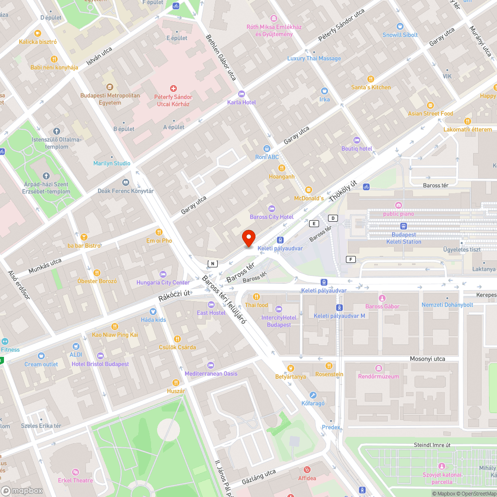 Szabálytalan parkolás a Keletinél 2. bejelentés helye