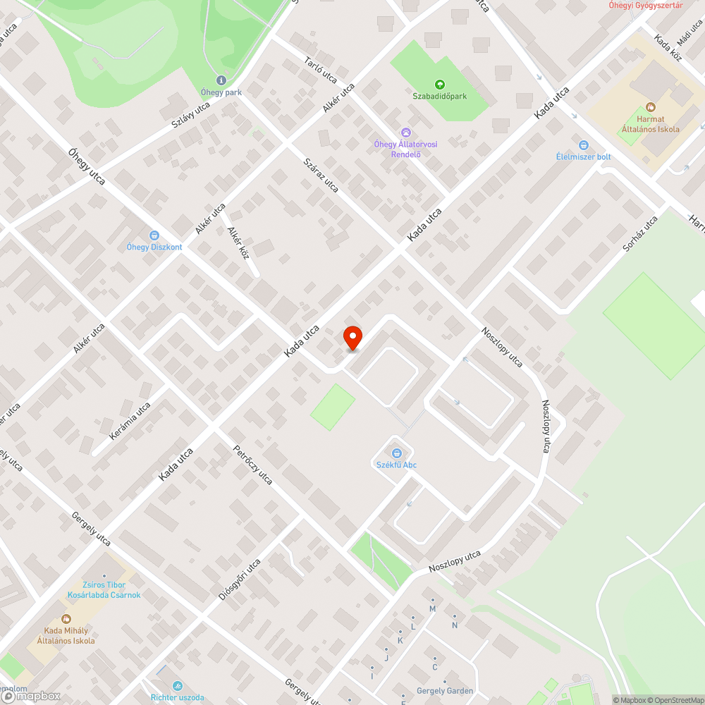 Beszakadt burkolat a csatornarácsnál bejelentés helye