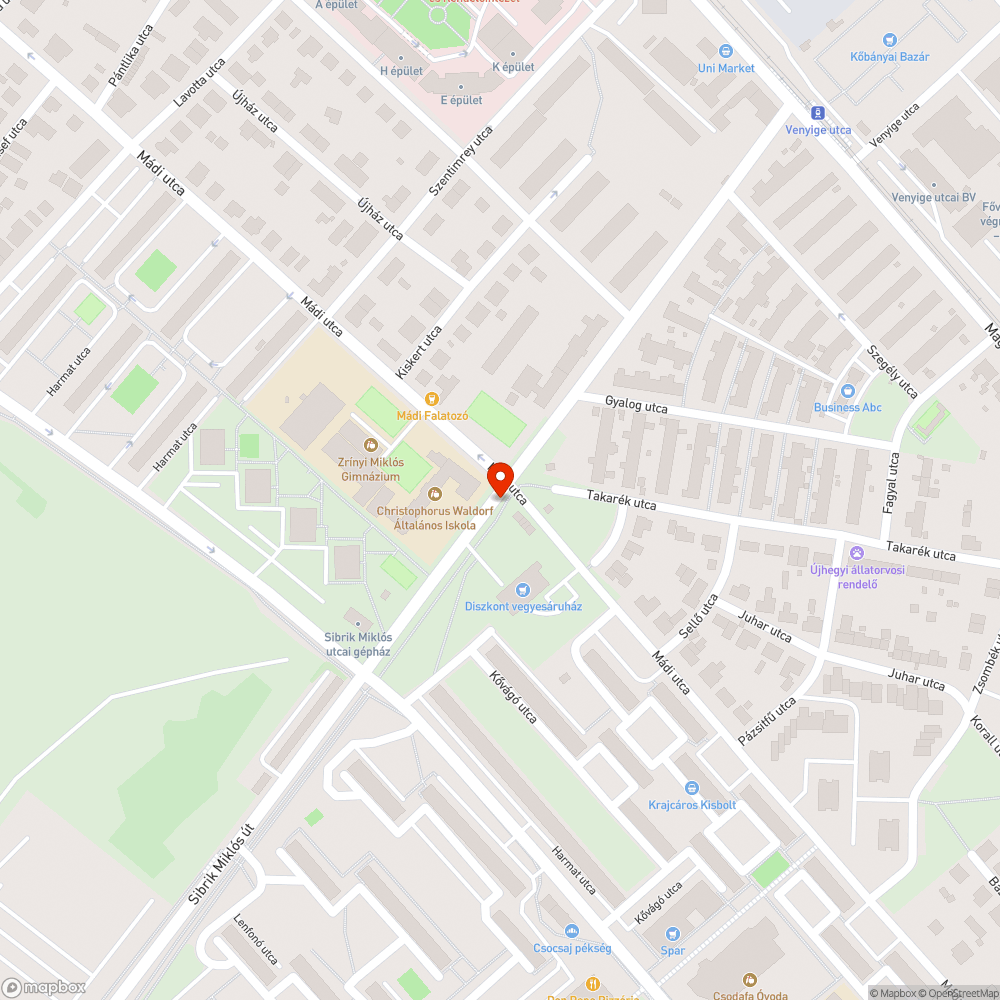 Leszakadt utcanévtábla bejelentés helye