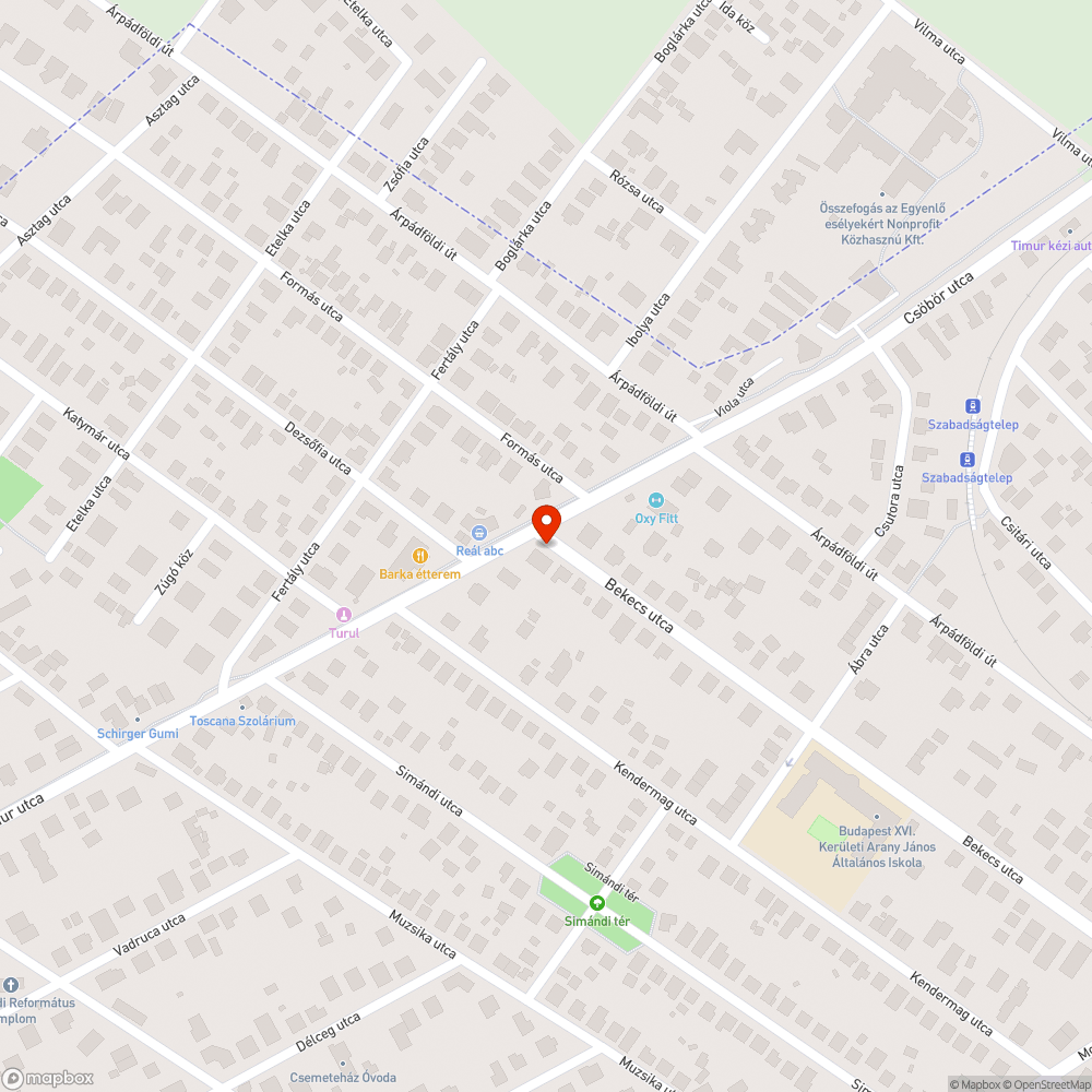 Szemét az oszlop alatt bejelentés helye