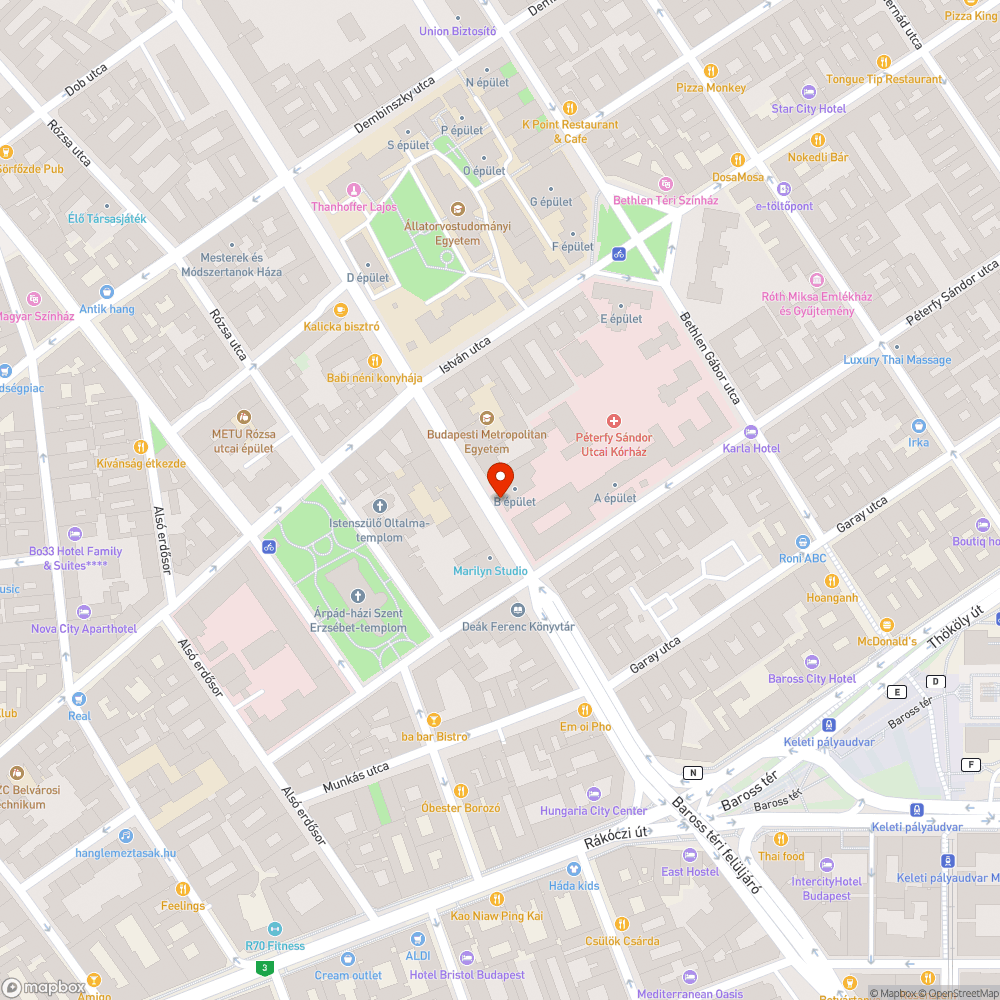 Elhagyott autó bejelentés helye