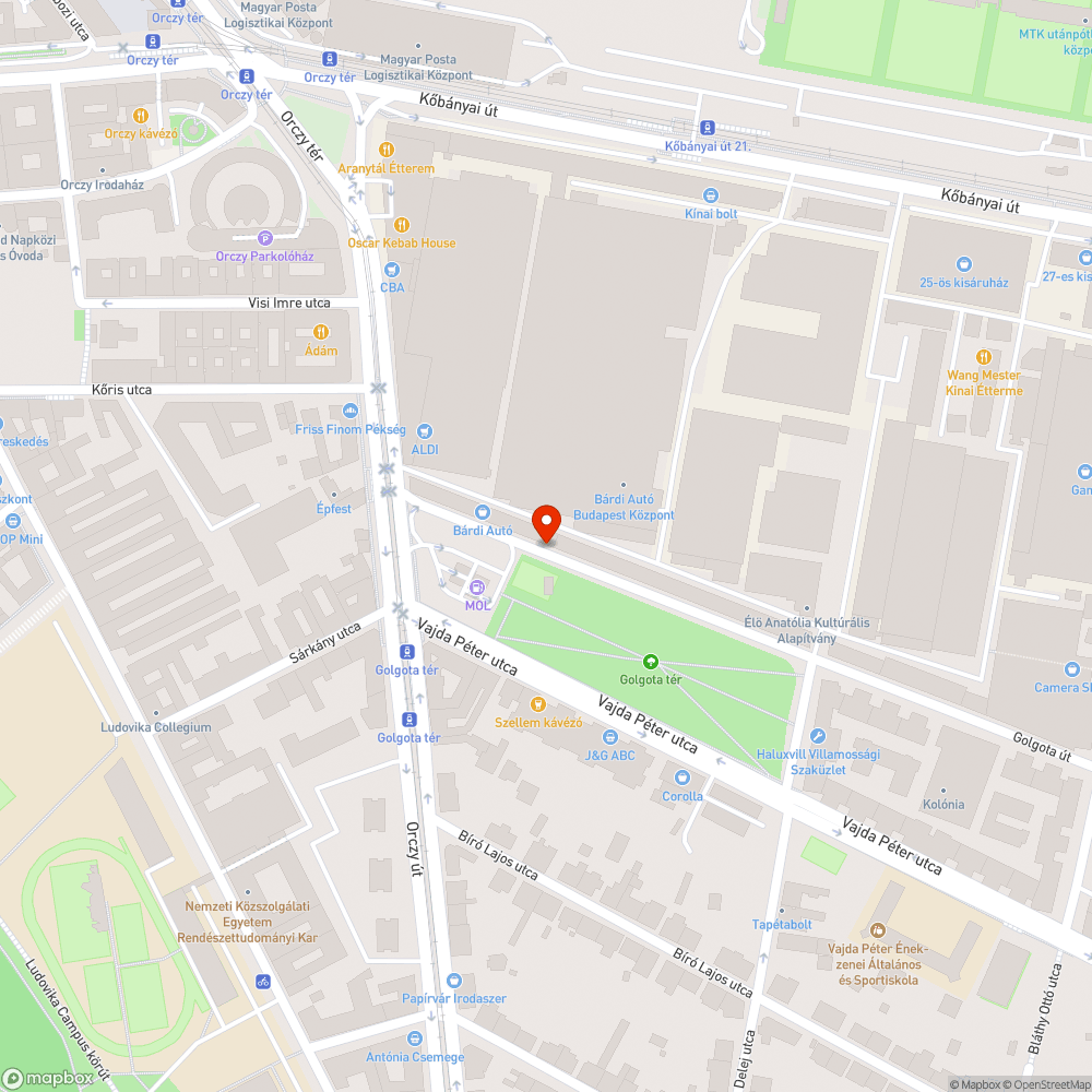 Rendszám nélküli autó bejelentés helye