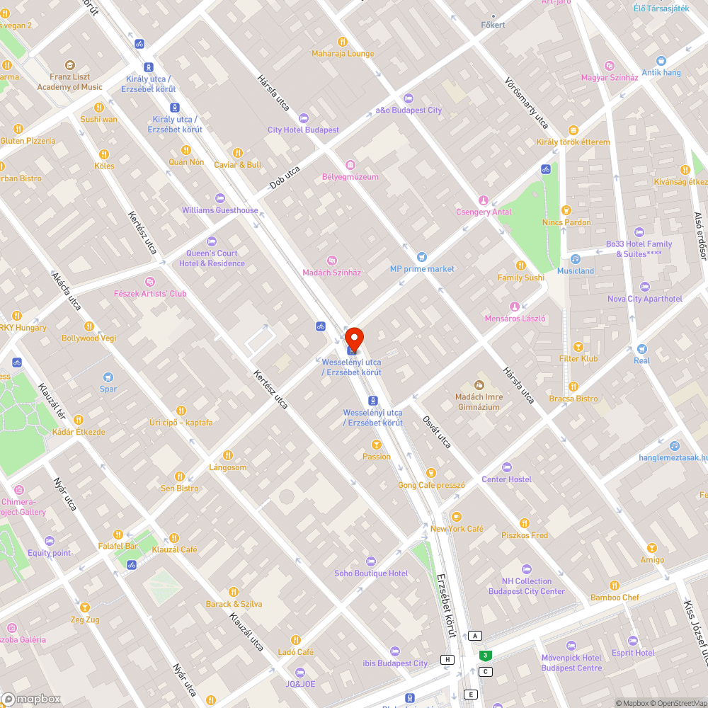 Graffitis várók (Wesselényi utca) bejelentés helye