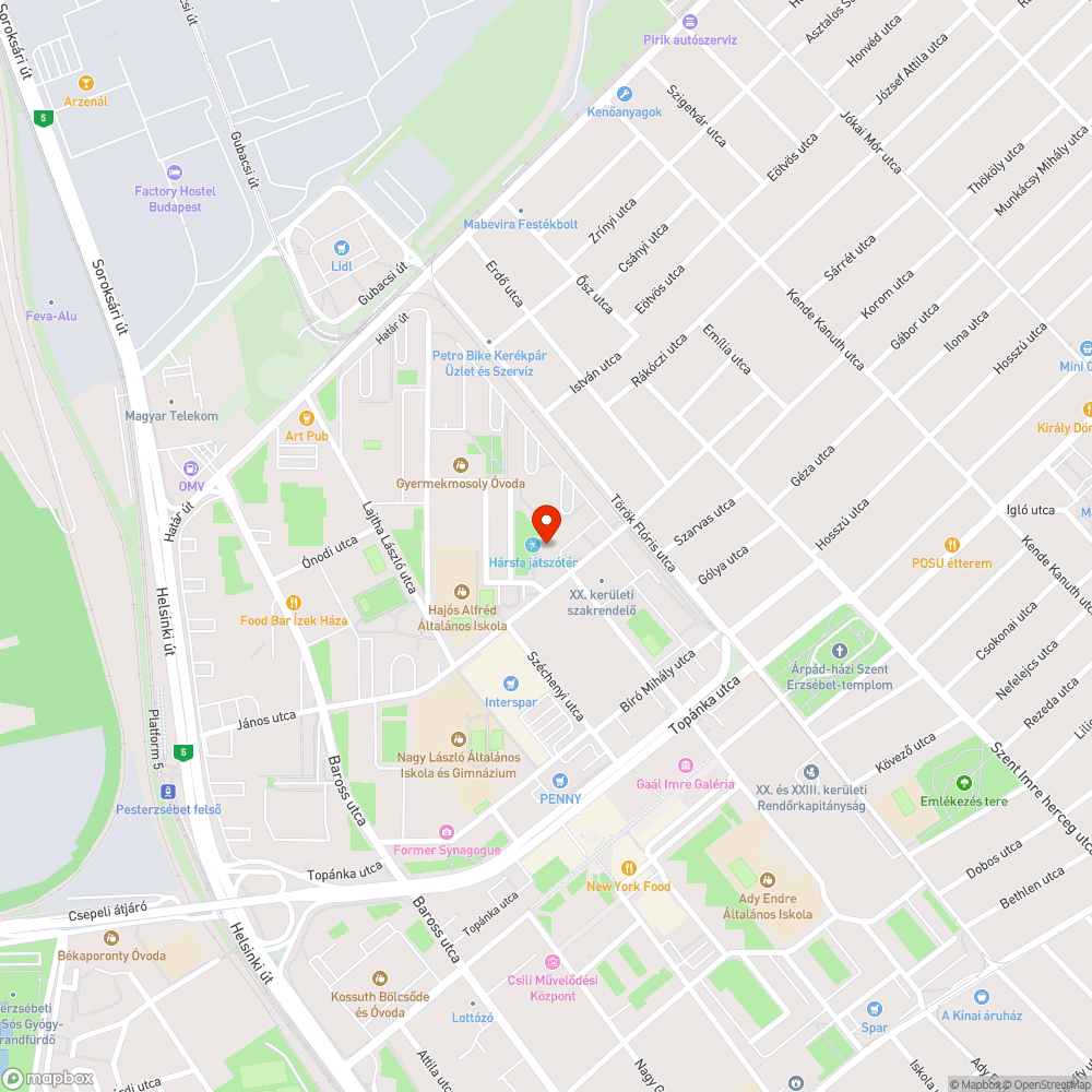 Betonmaradványok bejelentés helye