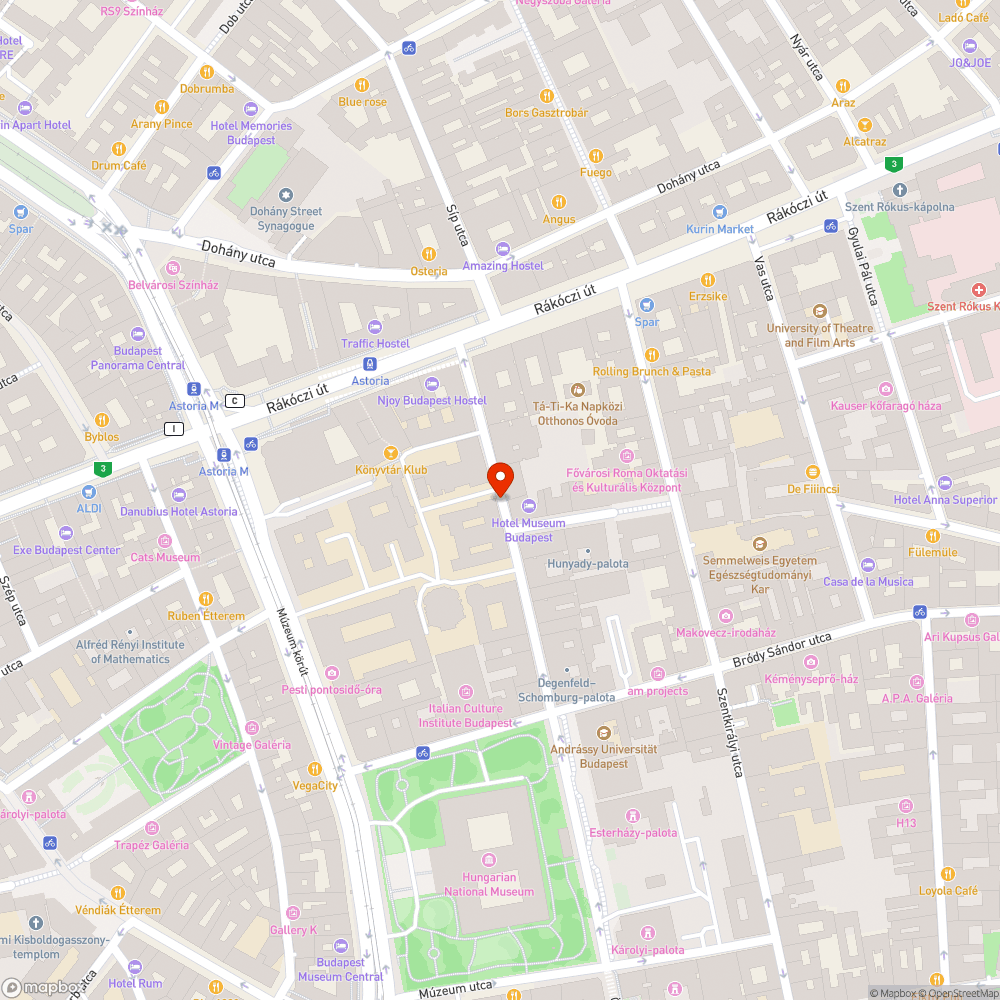 Megsüllyedt járda bejelentés helye