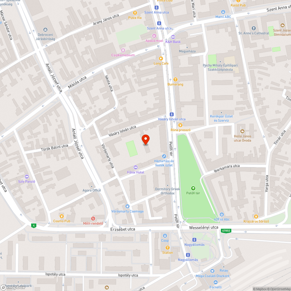 Nem működő közvilágítás bejelentés helye