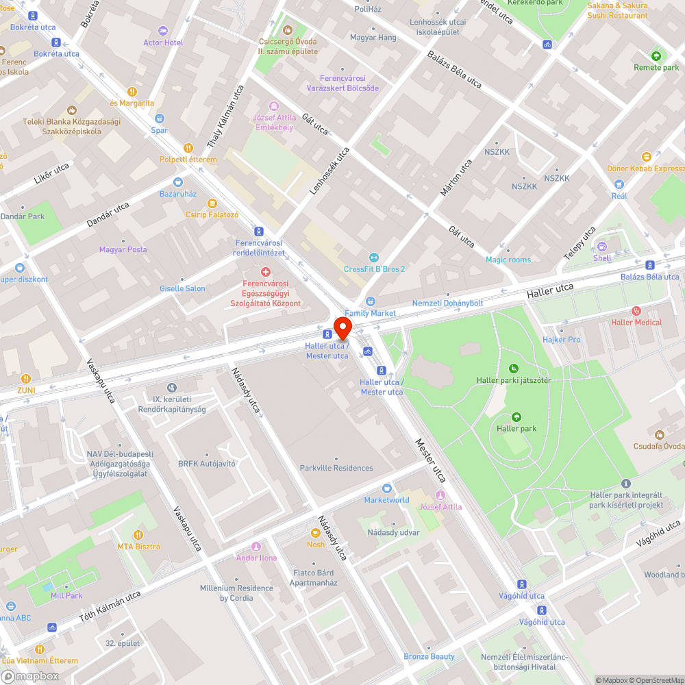 Járdán parkolás - pollerhiány bejelentés helye