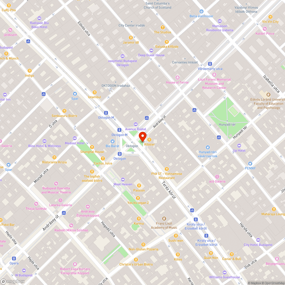 Oktogon közepén hagyva bejelentés helye