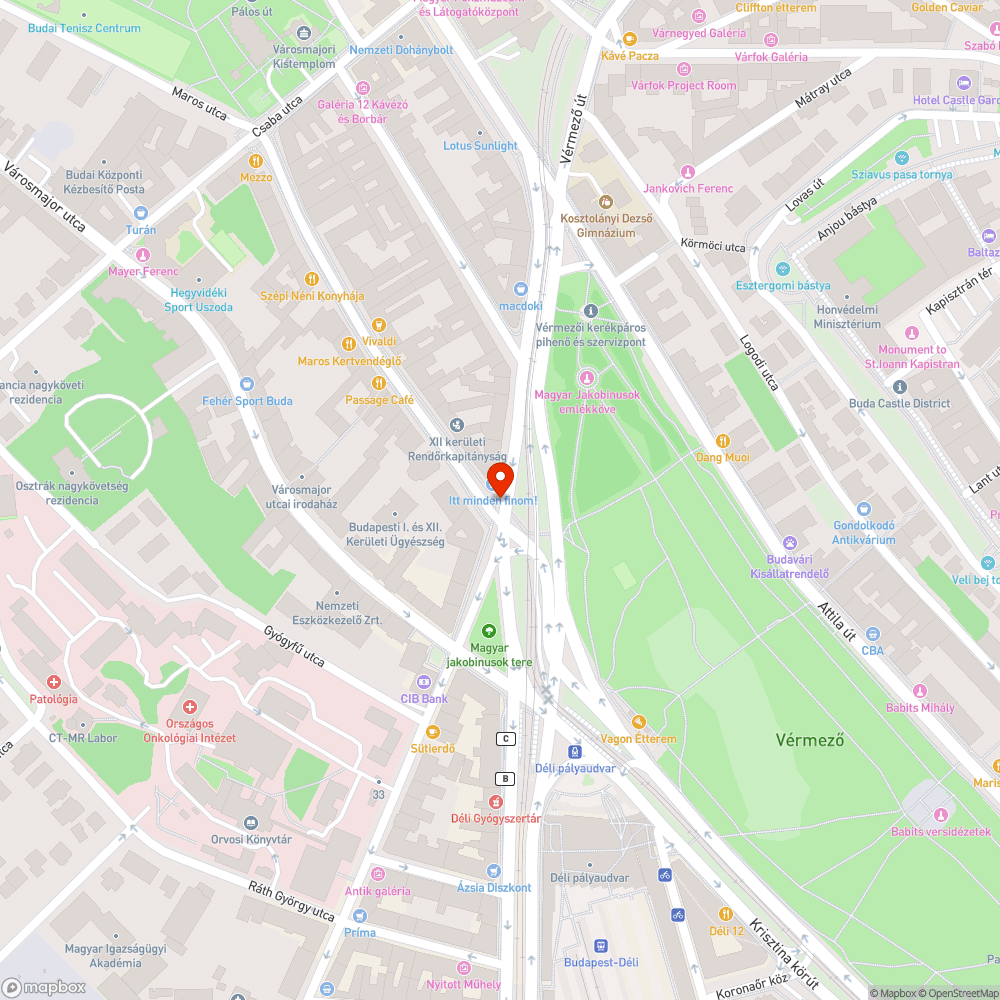 Parkoló autók foglalják a forgalmi sávot bejelentés helye