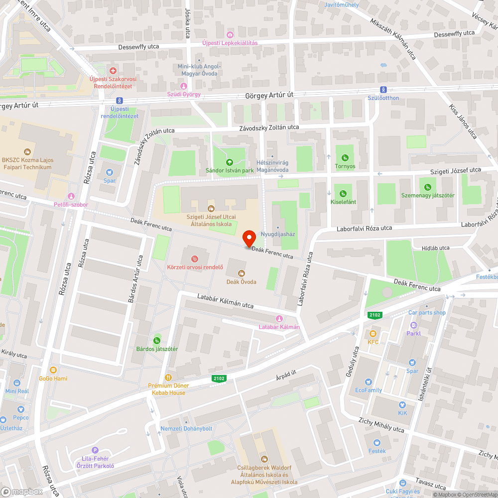 Nem világítanak a járda melletti lámpák bejelentés helye