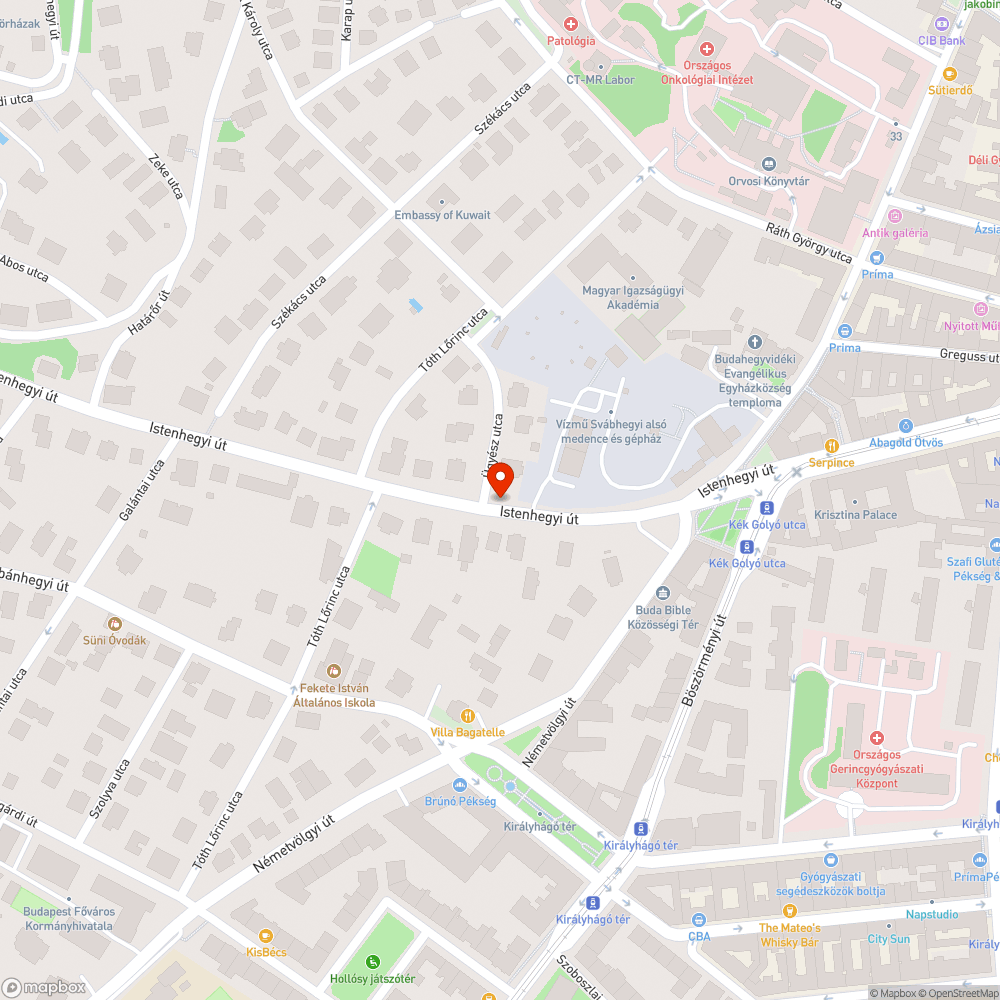 Veszélyesen felpúposodott járda Istenhegyi 3-5 előtt bejelentés helye