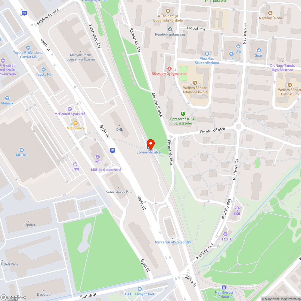 Firkás váró kopott paddal bejelentés helye