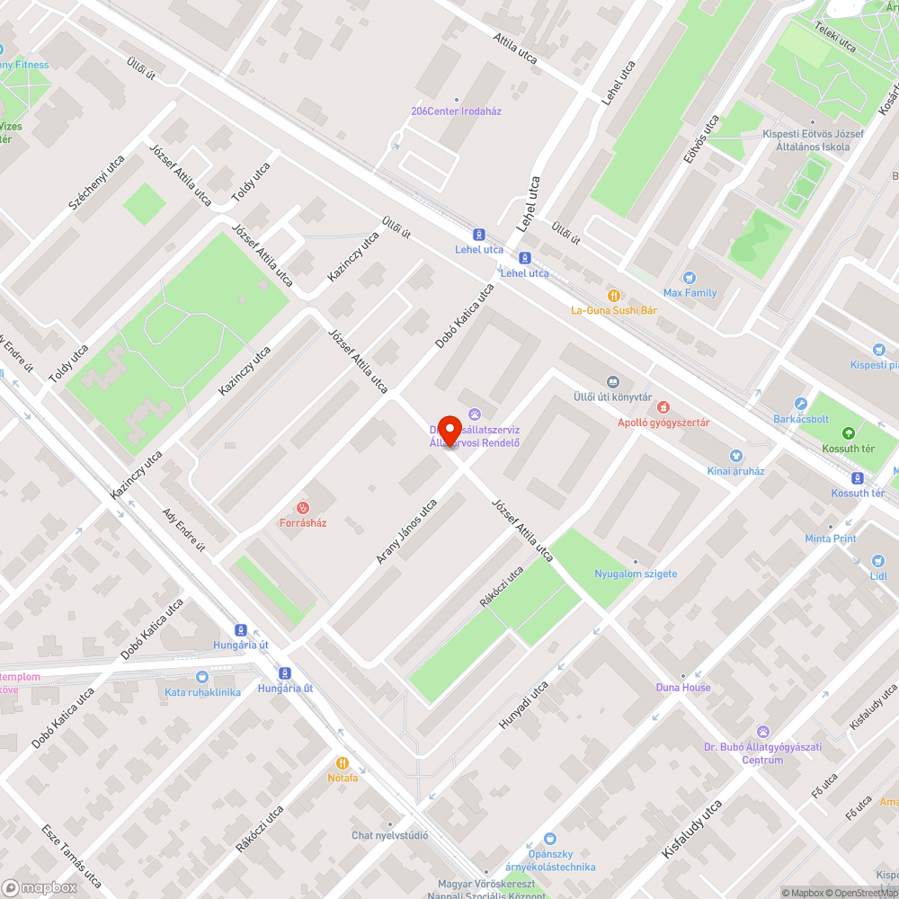 Roncs éktelenkedik a József Attila utcában bejelentés helye