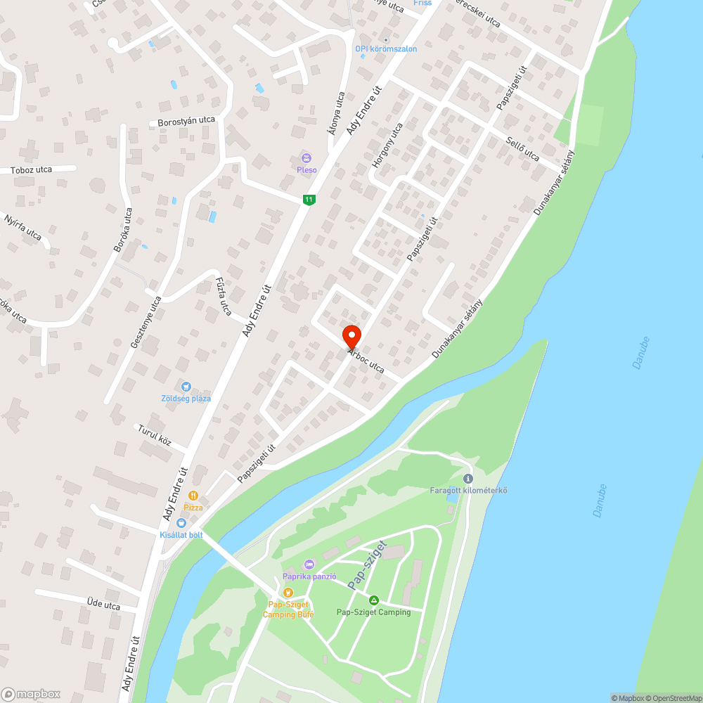 Kátyú az úttesten bejelentés helye