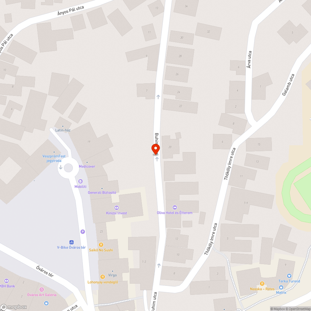 Kátyú bejelentés helye