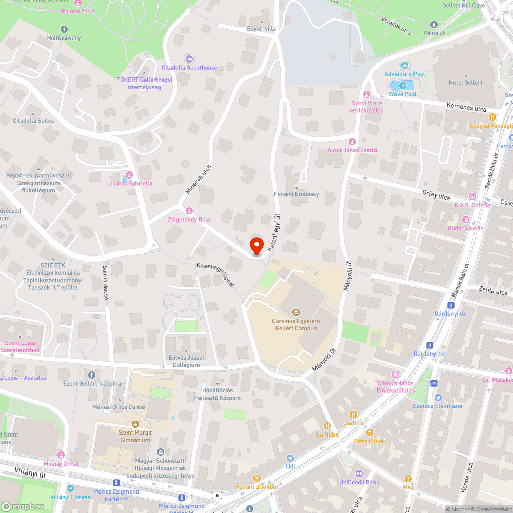 Veszélyes kátyú bejelentés helye