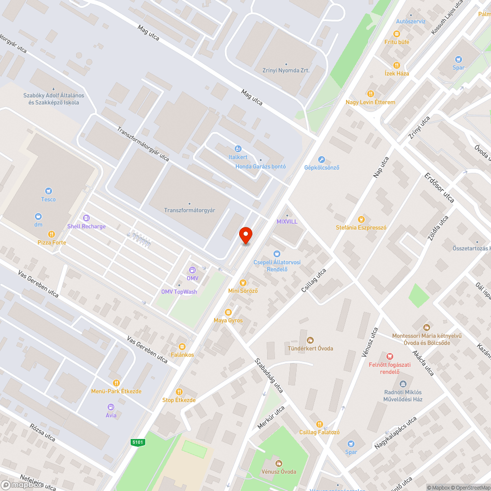 Főkert - gödörásás, szalagozás bejelentés helye