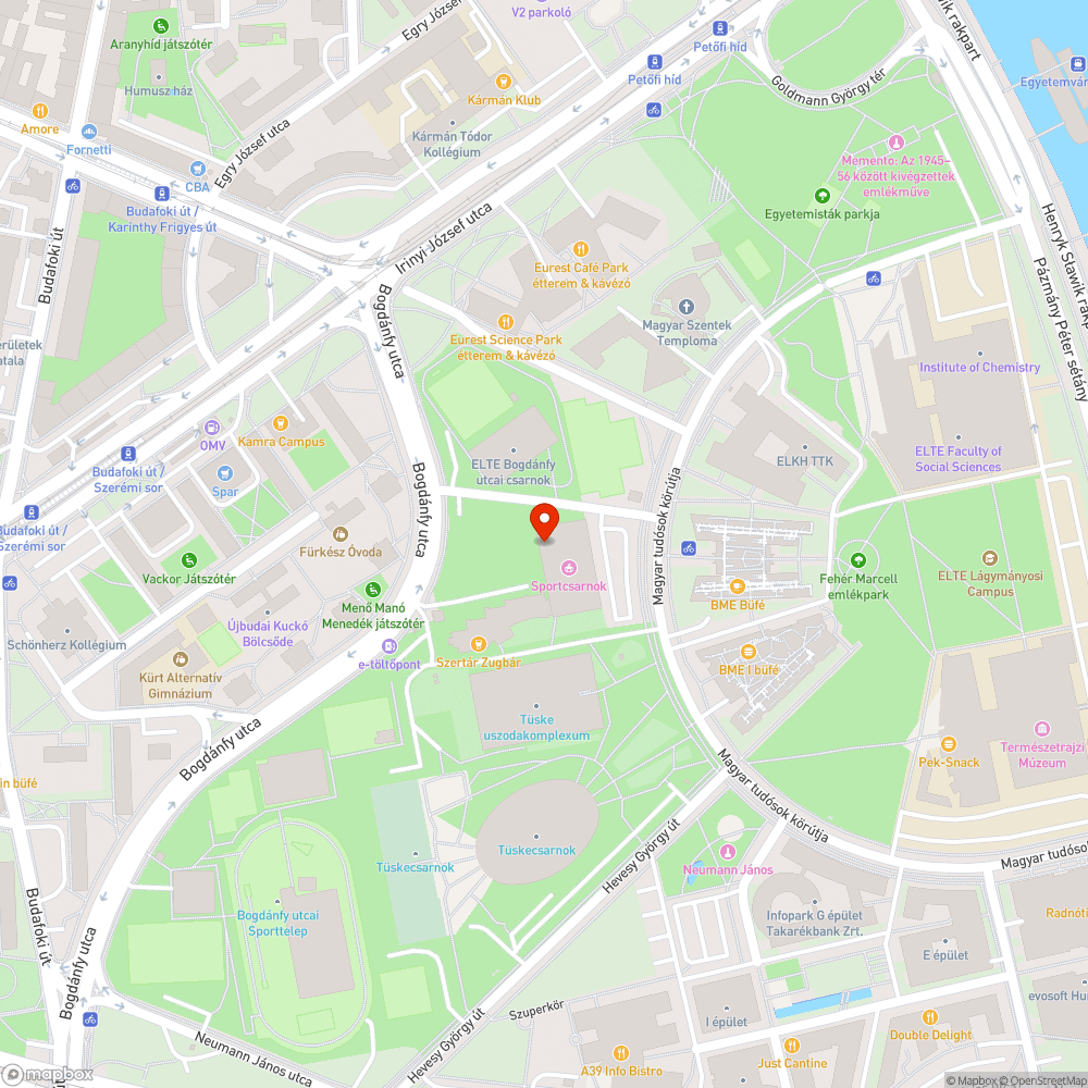 Erdei hangulat az Infoparkban 3.0 bejelentés helye