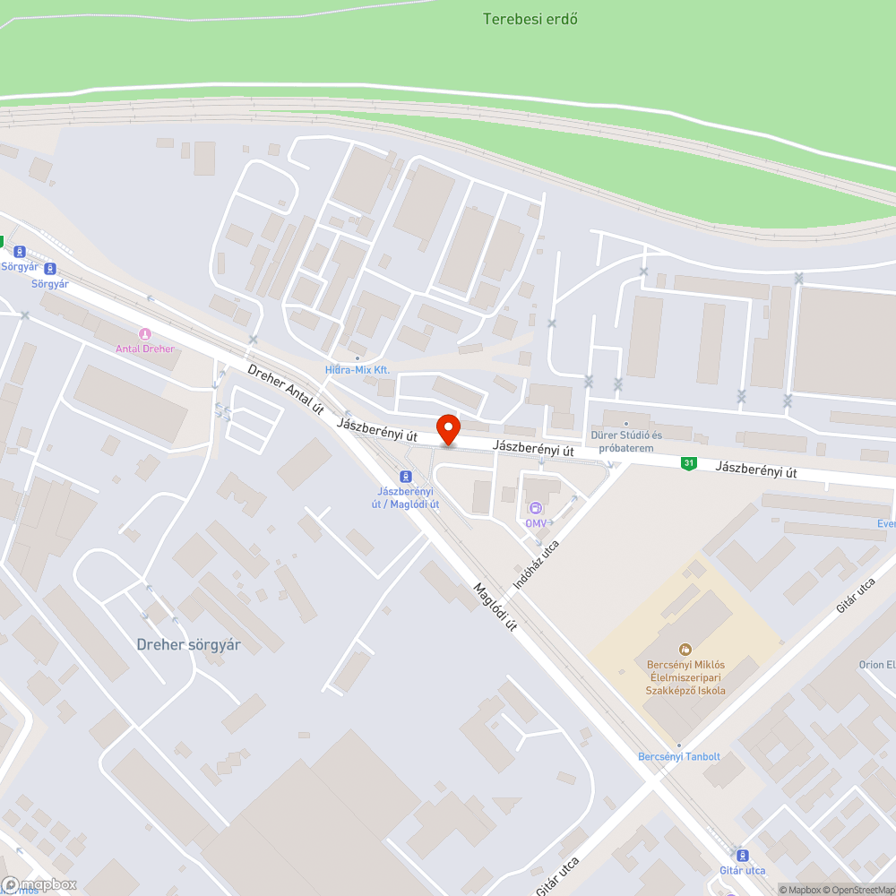 Kosz bejelentés helye