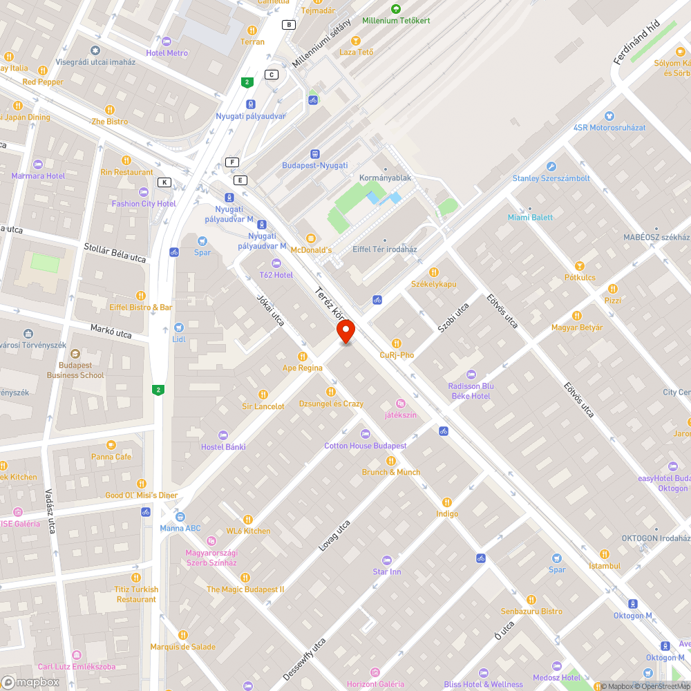 Bontott zebra bejelentés helye