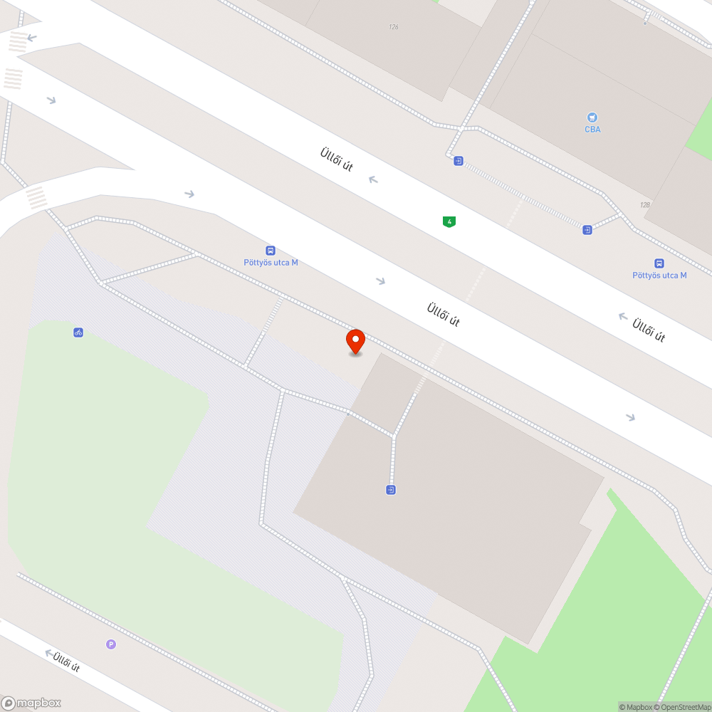 Pöttyös utca metrómegállónál lévő illegális szemétlerakó bejelentés helye