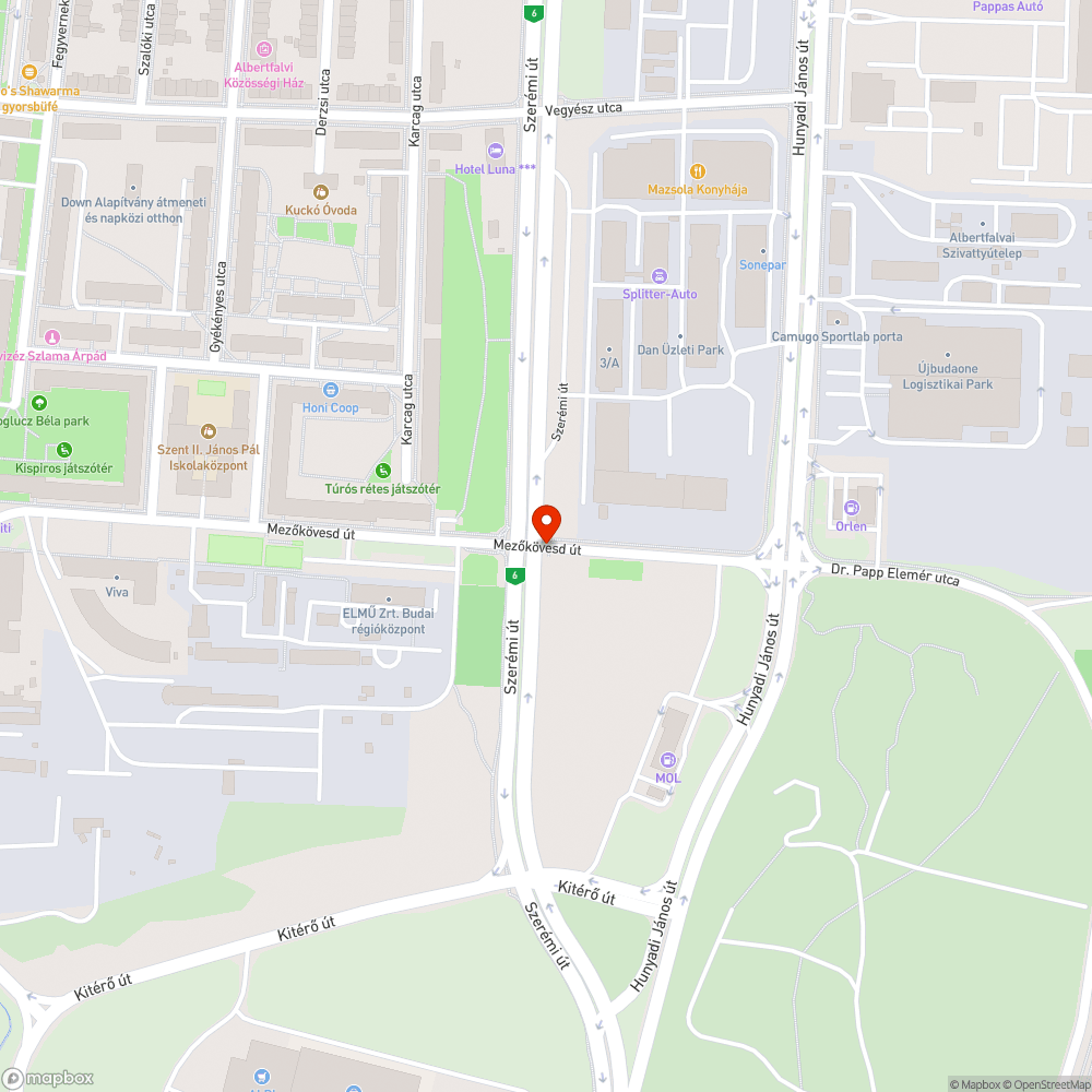 Hiányzó fa vagy hibás burkolat bejelentés helye