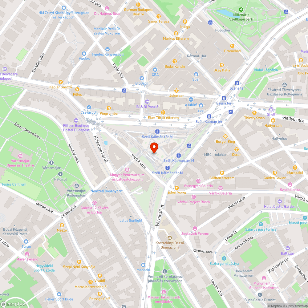 Törött pad bejelentés helye