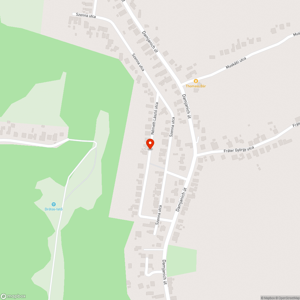 Megsüllyedt út! bejelentés helye