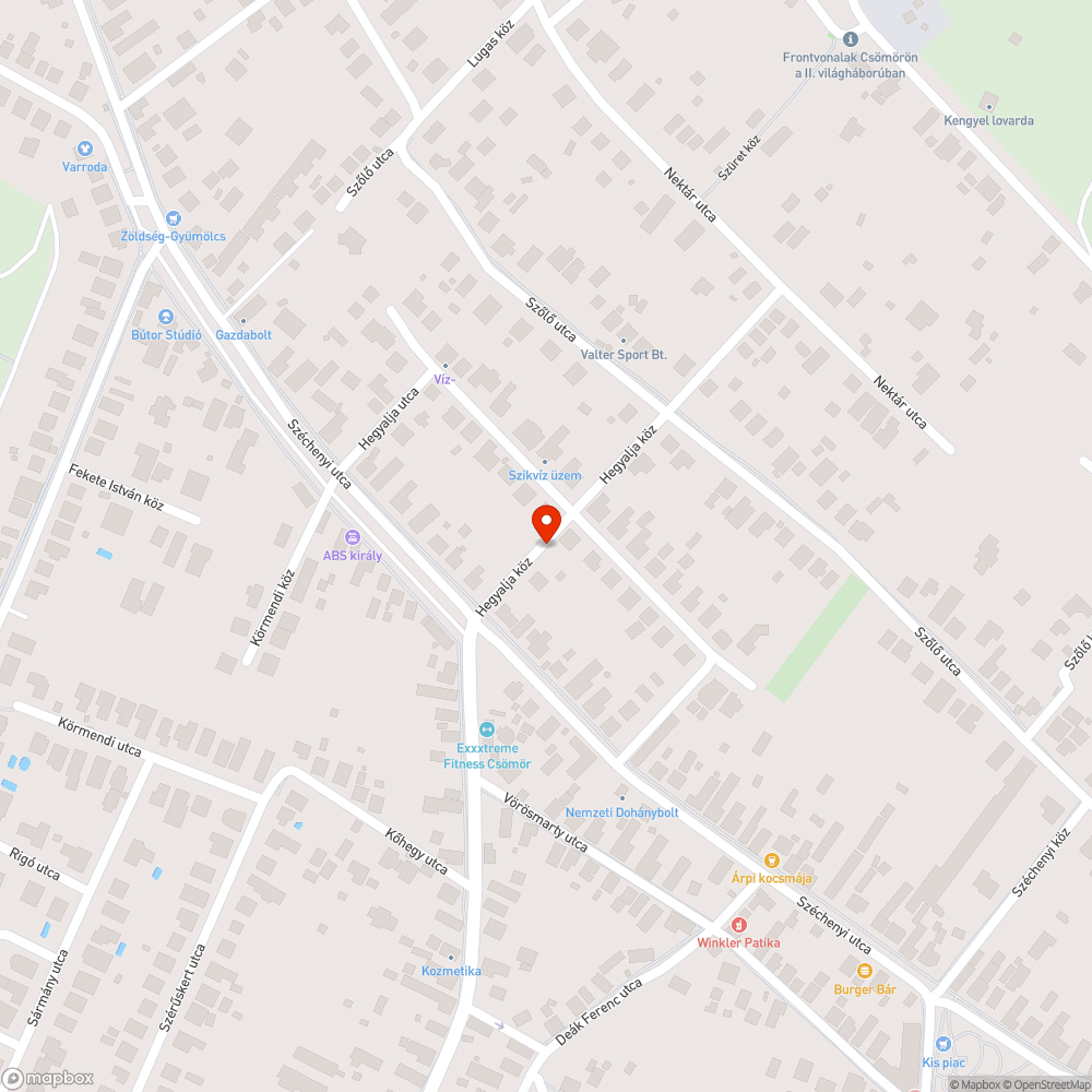 Földkupacok bejelentés helye