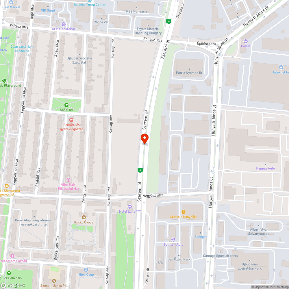 Szemetes zöldterület bejelentés helye