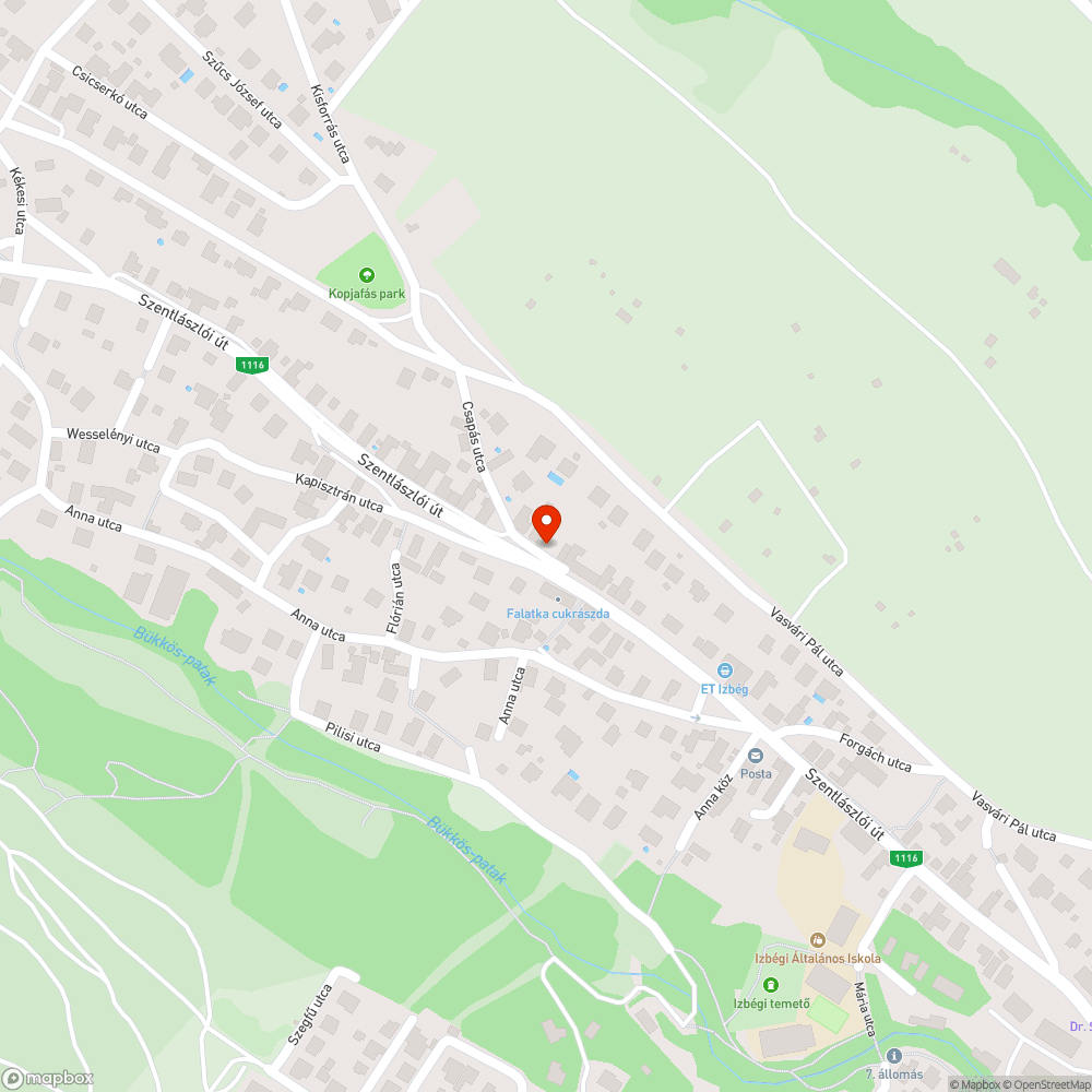 Közúti jelzőtábla bejelentés helye