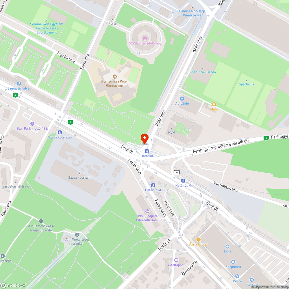 Ferde fedlap bicikliúton bejelentés helye