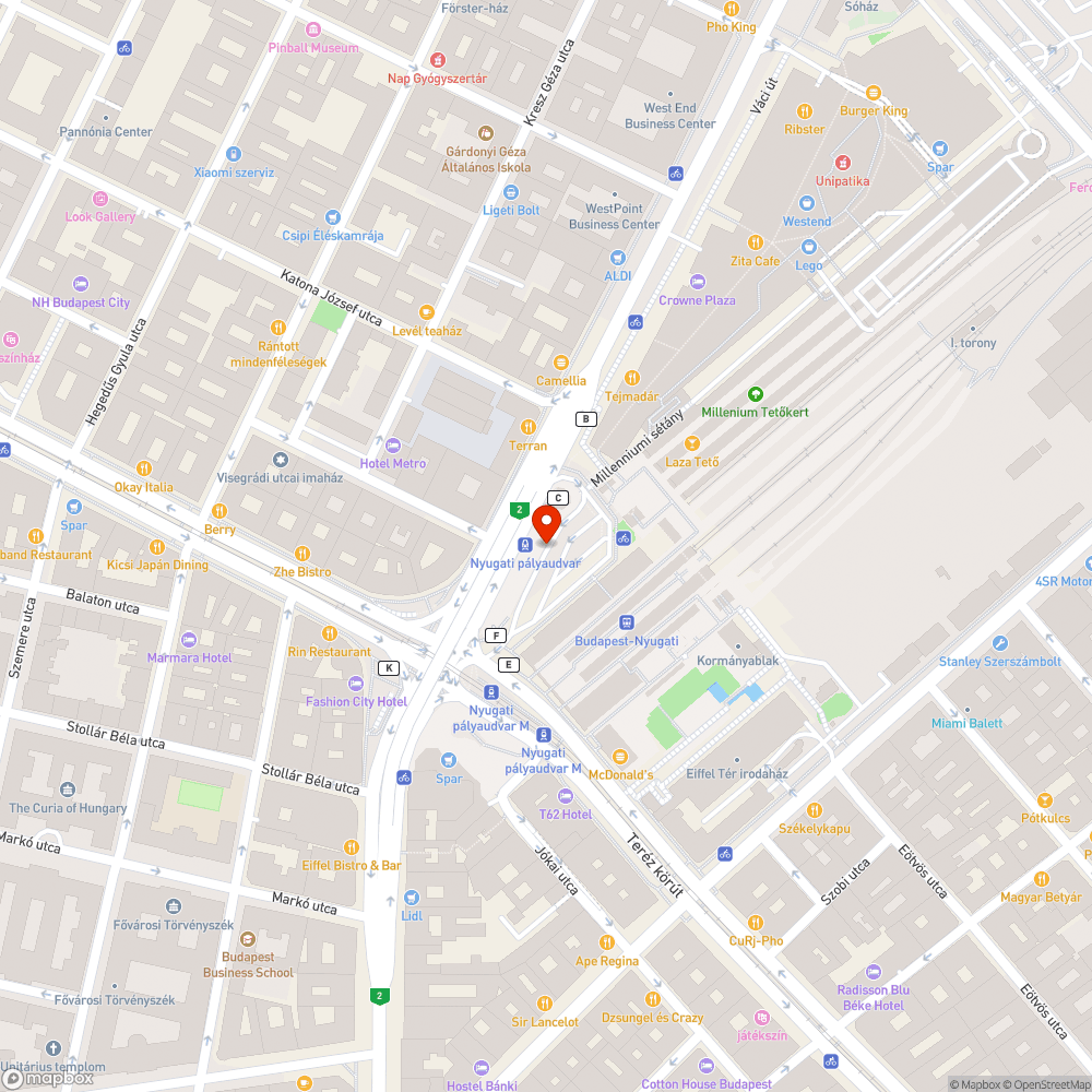 Falfirka és kosz a Nyugati aluljáróban bejelentés helye