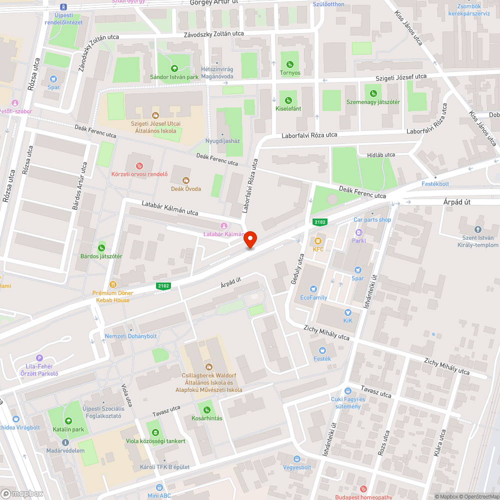 Nagy kátyú gyalogátkelőhelyen bejelentés helye