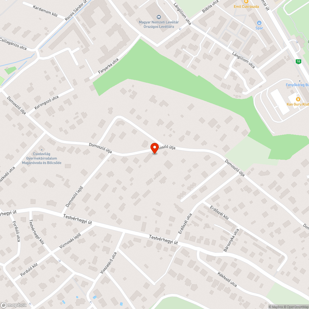 Úthiba/gödör bejelentés helye