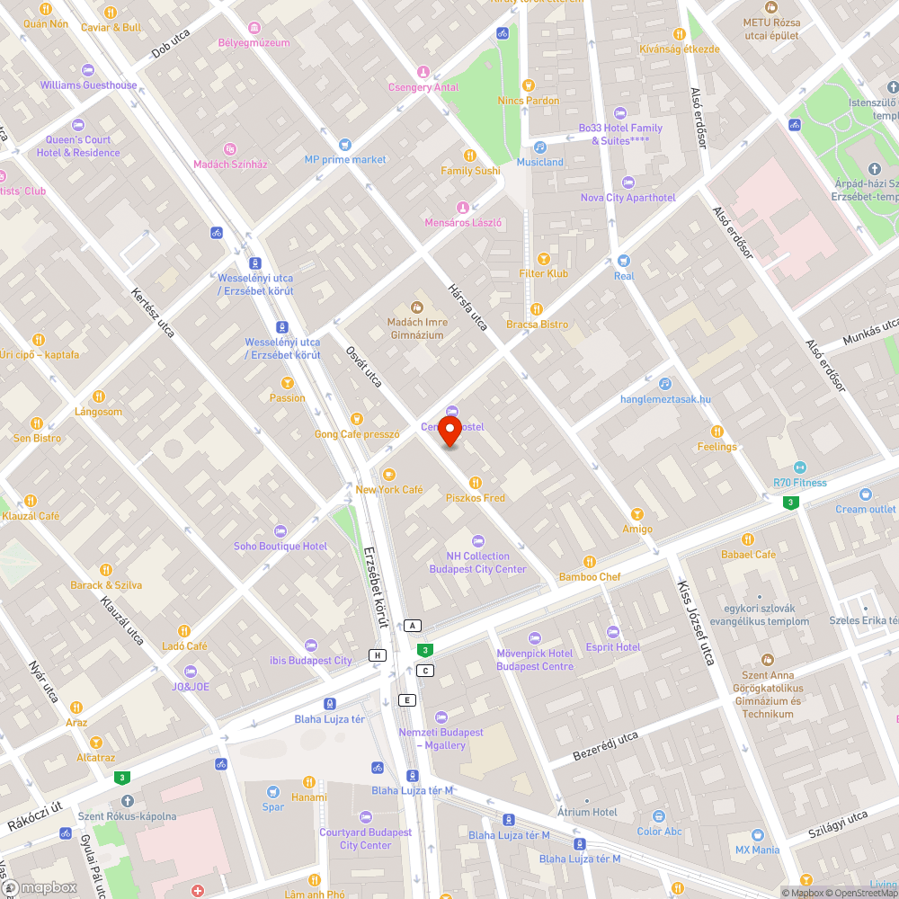 Hiányzó fák bejelentés helye