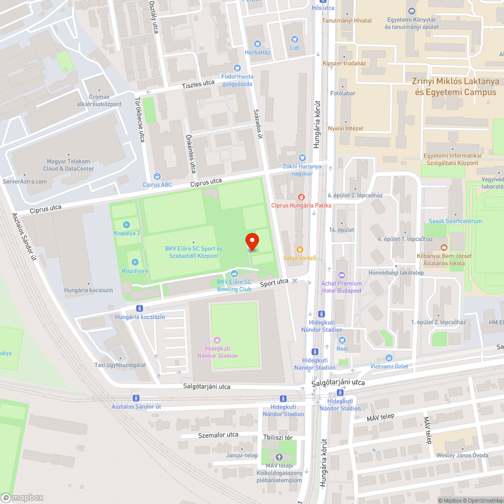 Százados út szemetes a BKV Előre telep előtt bejelentés helye