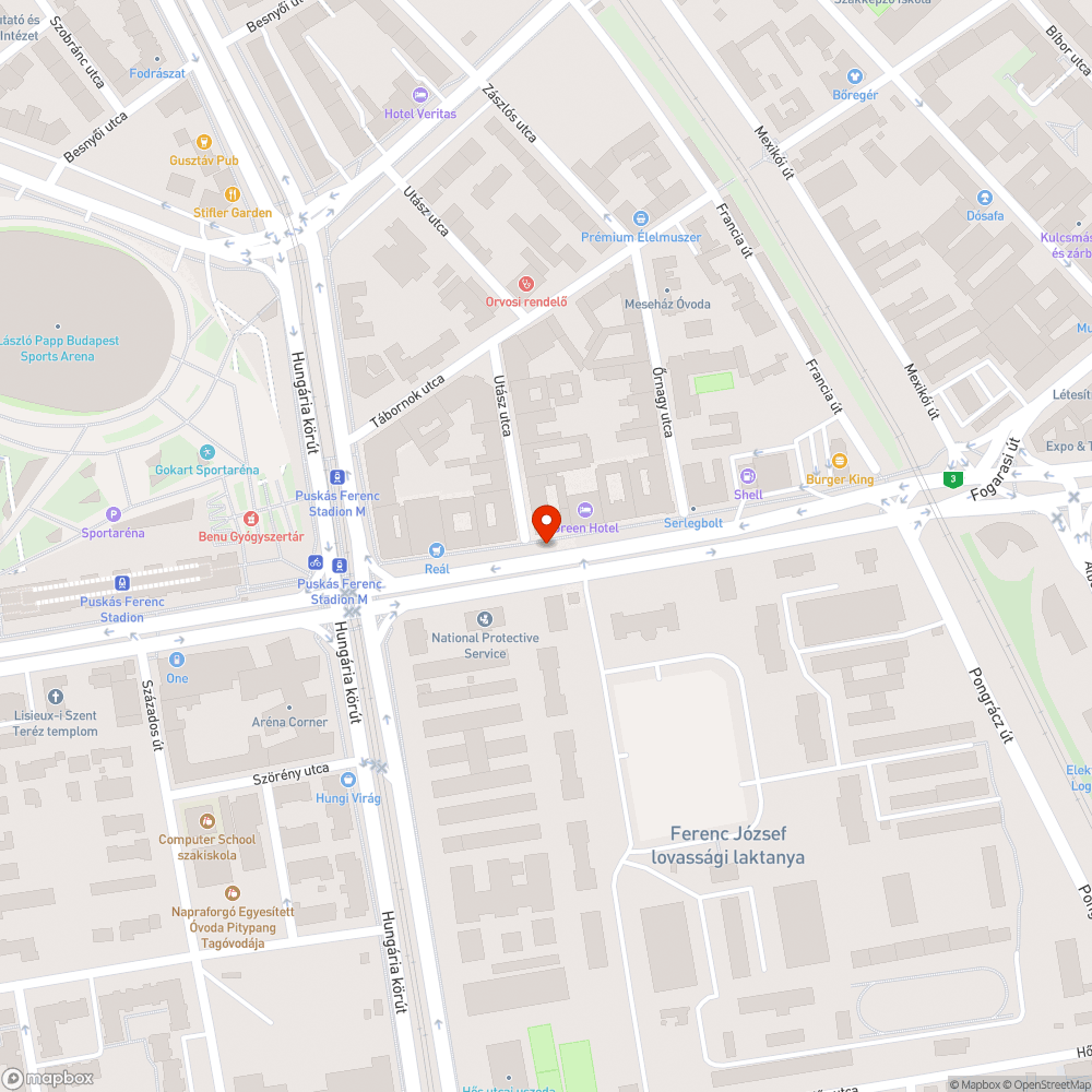 Elhagyott autó bejelentés helye