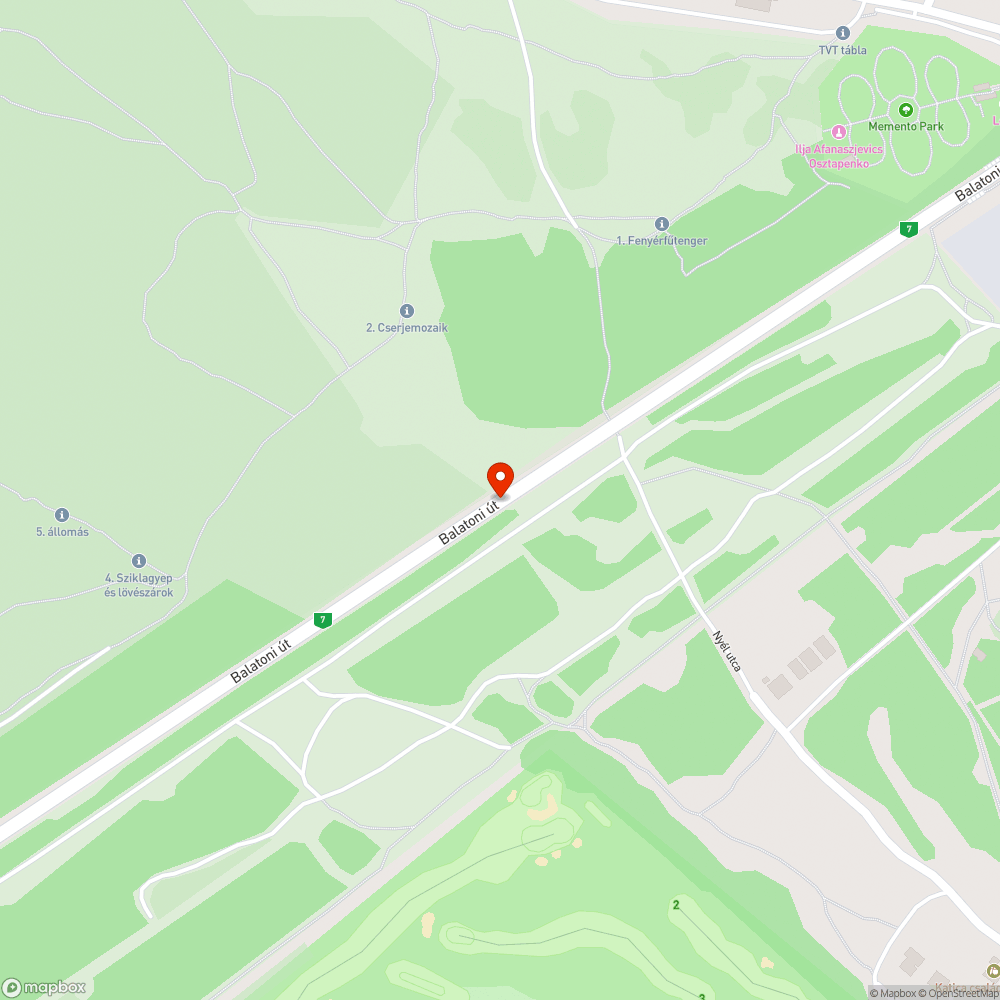 Szemét végig a 7-es út bevezető szakaszán bejelentés helye