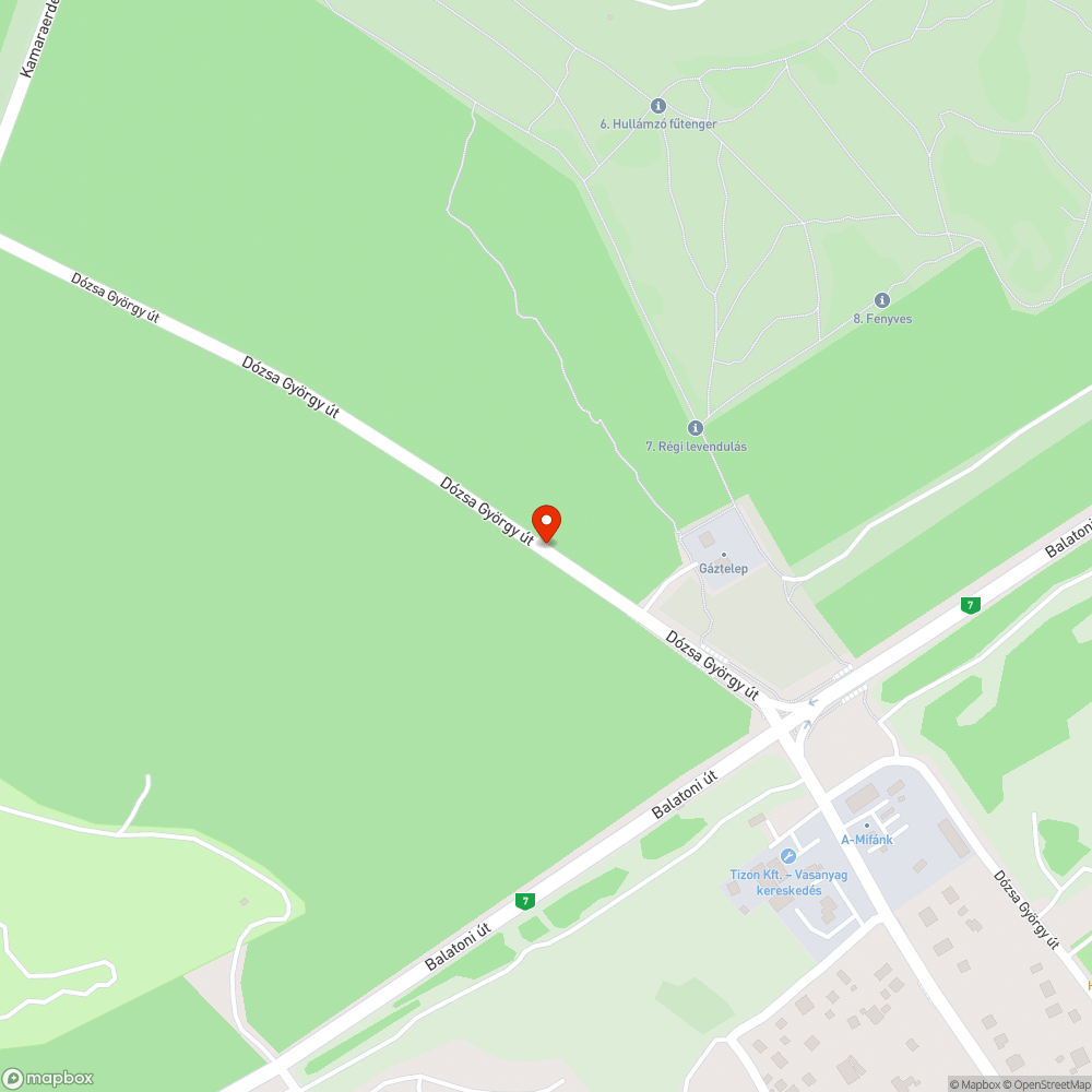 Szemét a 22. kerület Dózsa György úton bejelentés helye