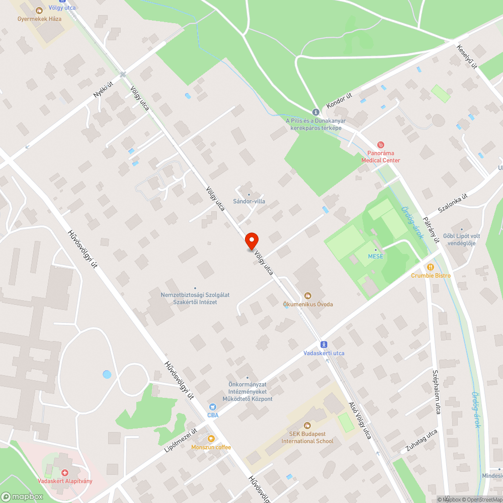 Megsüllyedt út bejelentés helye