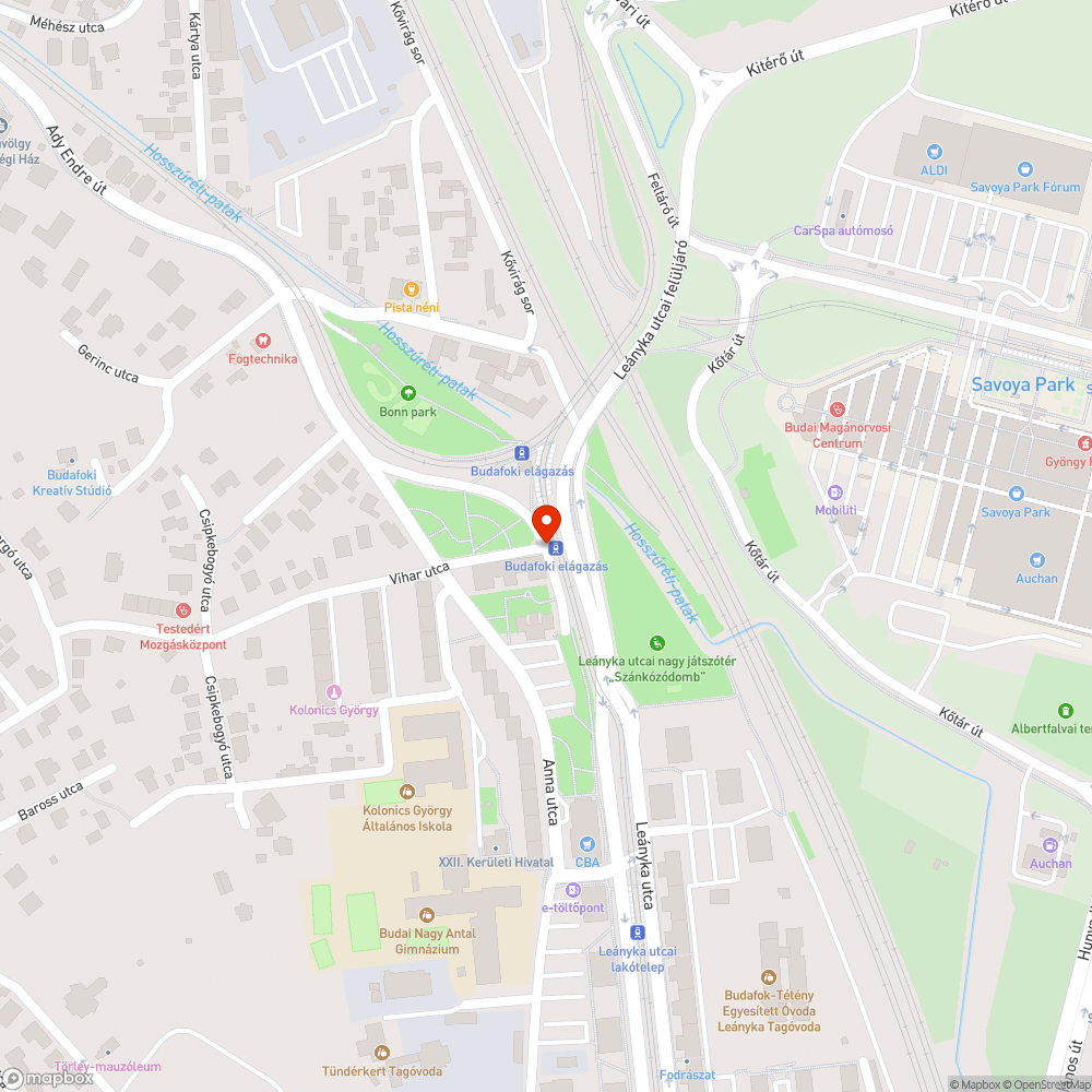 Üzemi terület tábla és szennyvíz bejelentés helye