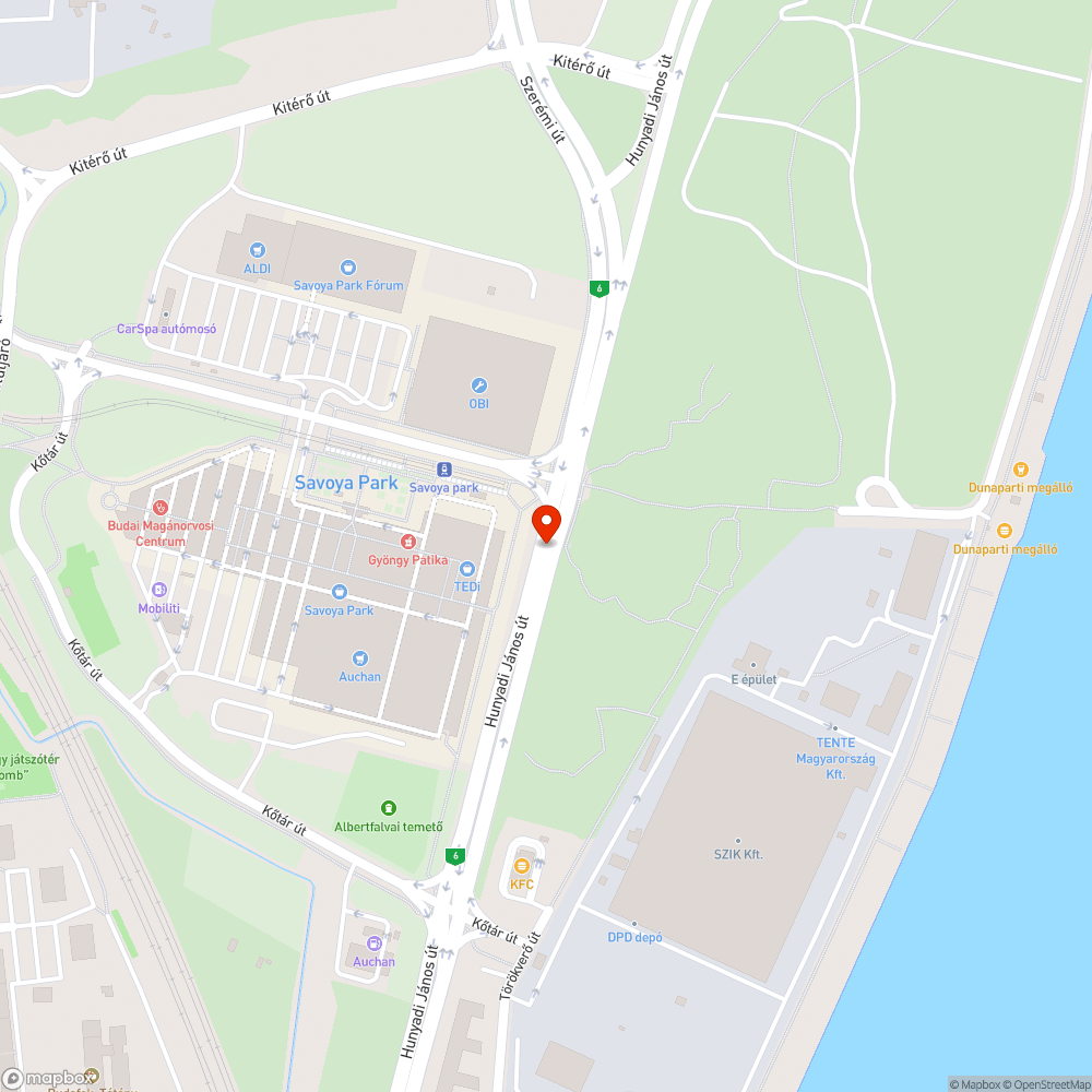 Hibás járda bejelentés helye