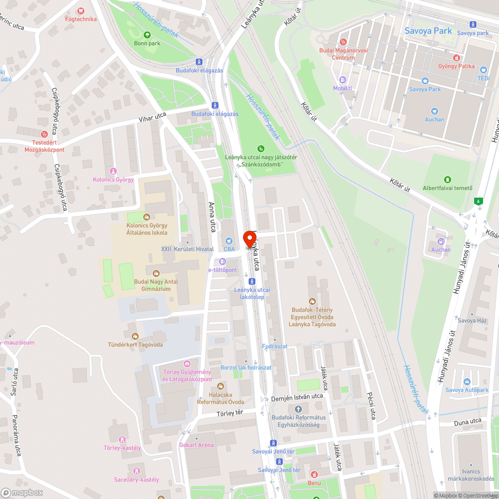 Jelentős úthibák bejelentés helye