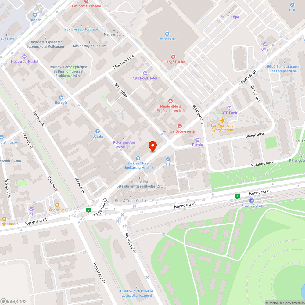 Szemetes utca  - Fogarasi 10-14. bejelentés helye